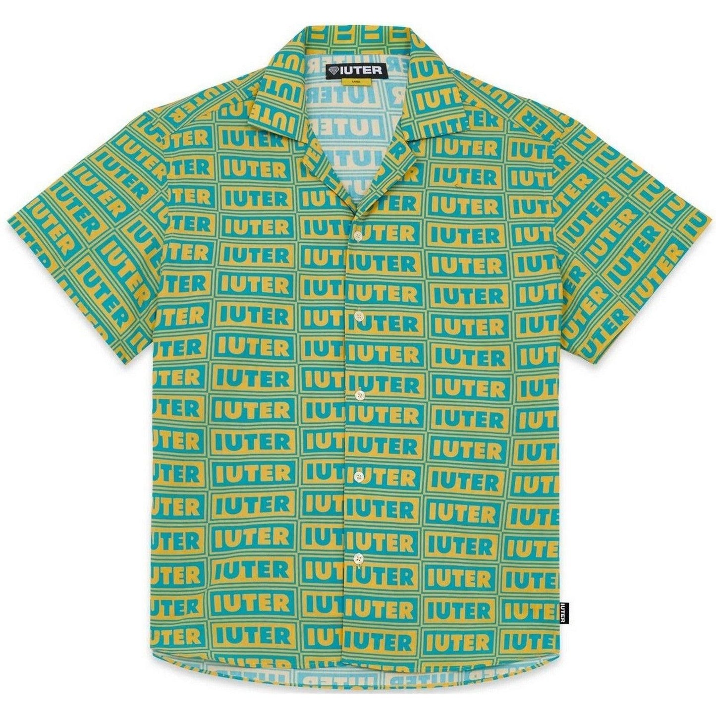 Camicie casual Uomo Iuter - Panel S/S Shirt - Verde