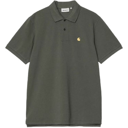 Polo Uomo Carhartt Wip - S/S Chase Pique Polo - Verde