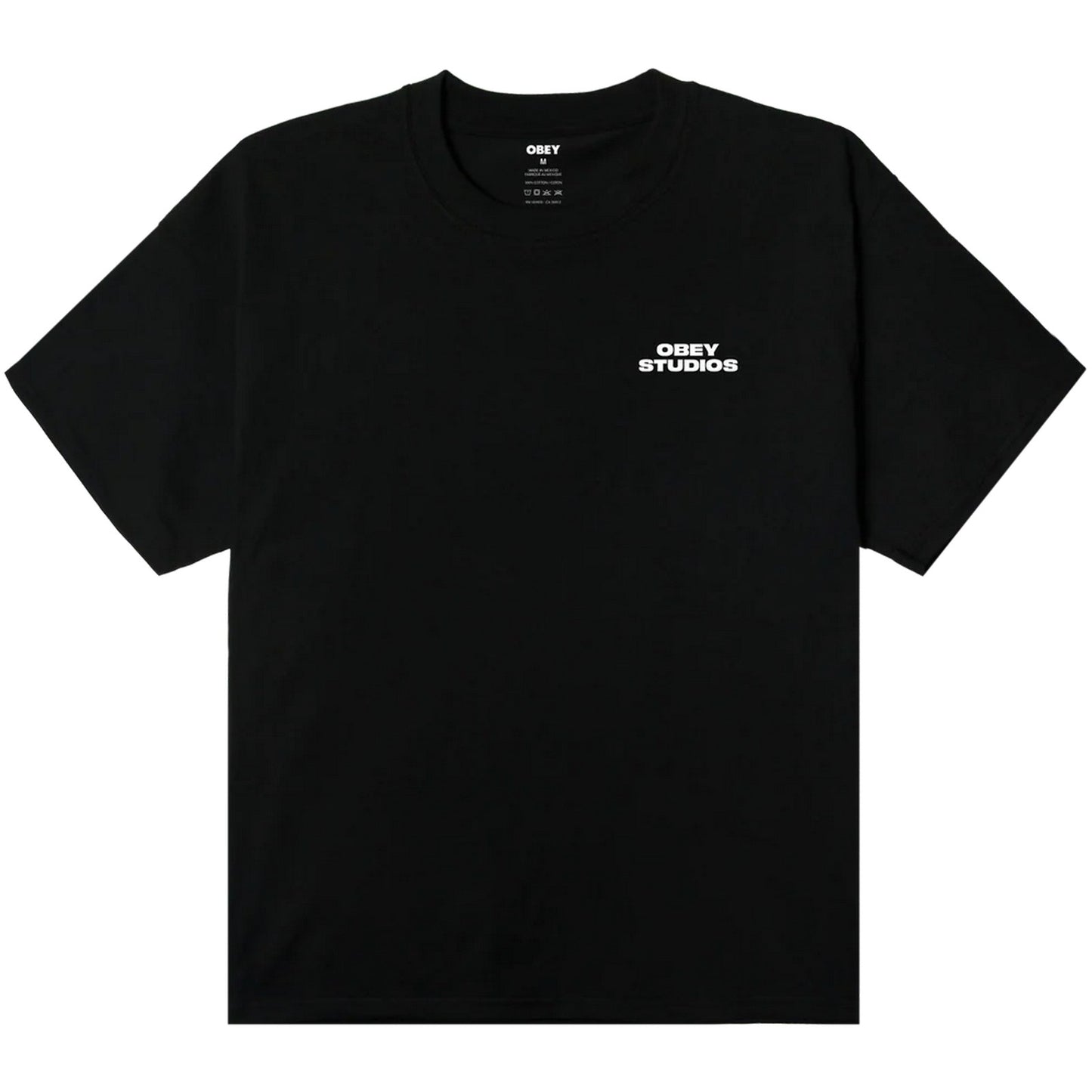 T-shirt Uomo Obey - Obey Sky Face Tee - Nero