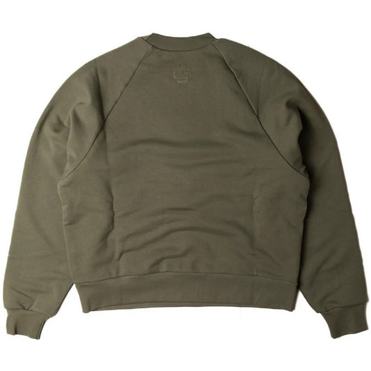 Sudaderas con capucha para hombre GARMENT - Cuello redondo de doble capa con doble bordado - Verde
