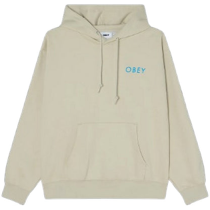 Felpe con cappuccio Uomo Obey - Obey Peace Brick Hood Fleece - Beige