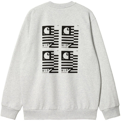 Felpe senza cappuccio Uomo Carhartt Wip - Stamp State Sweat - Grigio