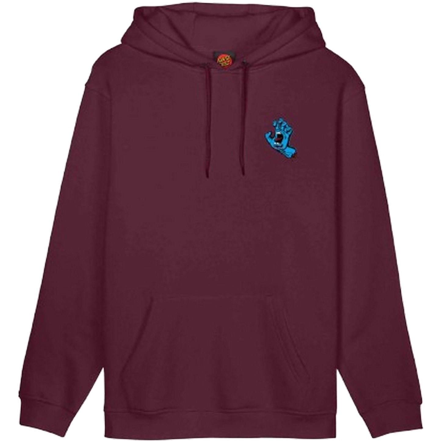 Felpe con cappuccio Ragazzo Santa Cruz - Screaming Hand Chest Hood - Bordeaux