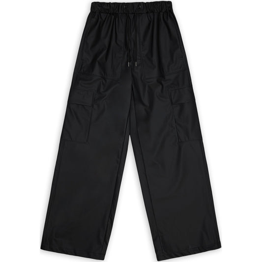 Pantaloni Uomo Rains - Cargo Rain Pants Wide W3 - Nero