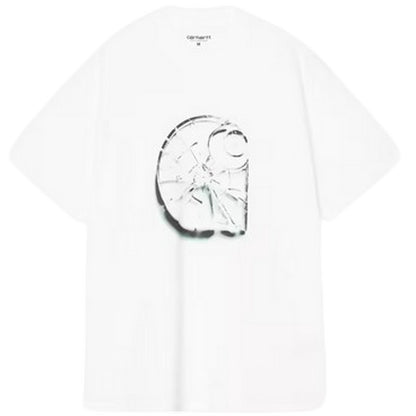 T-shirt Uomo Carhartt Wip - S/S Shattered T-Shirt - Bianco
