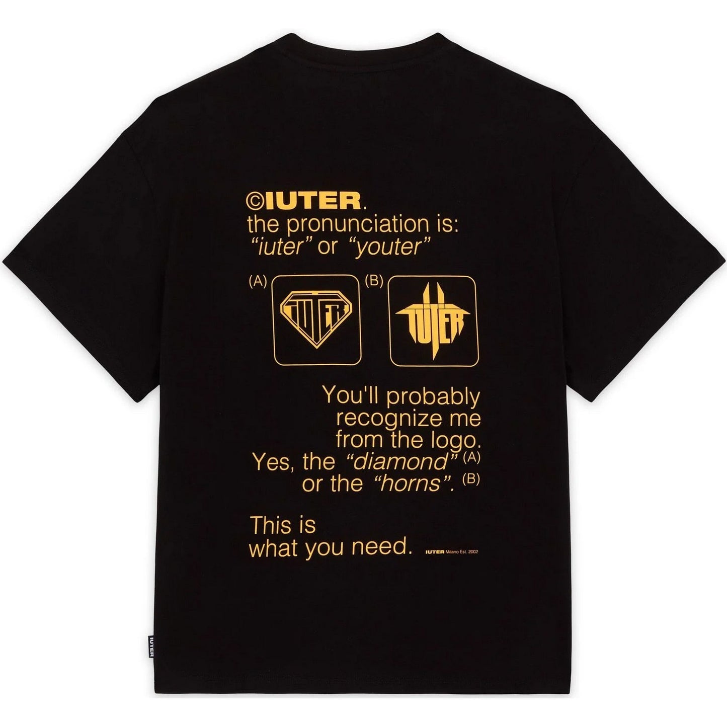 T-shirt Uomo Iuter - Sense Tee - Nero