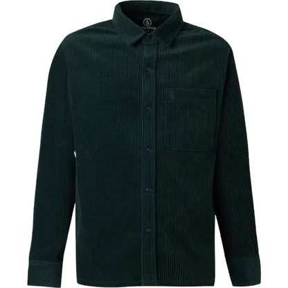 Camicie casual Uomo Volcom - Fostered Ii Cord Ls - Verde