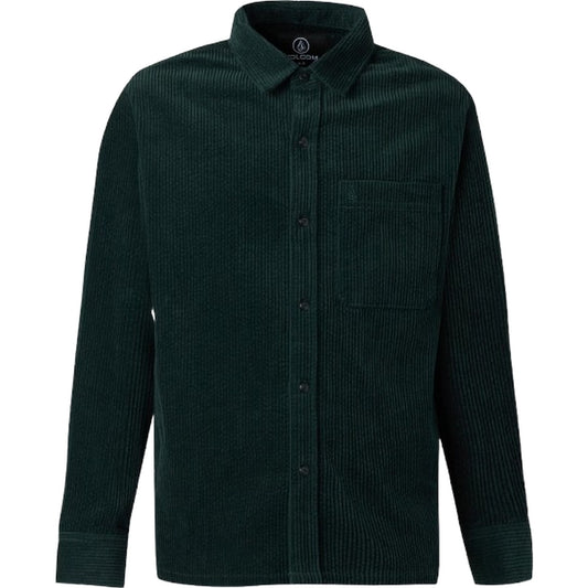 Camicie casual Uomo Volcom - Fostered Ii Cord Ls - Verde