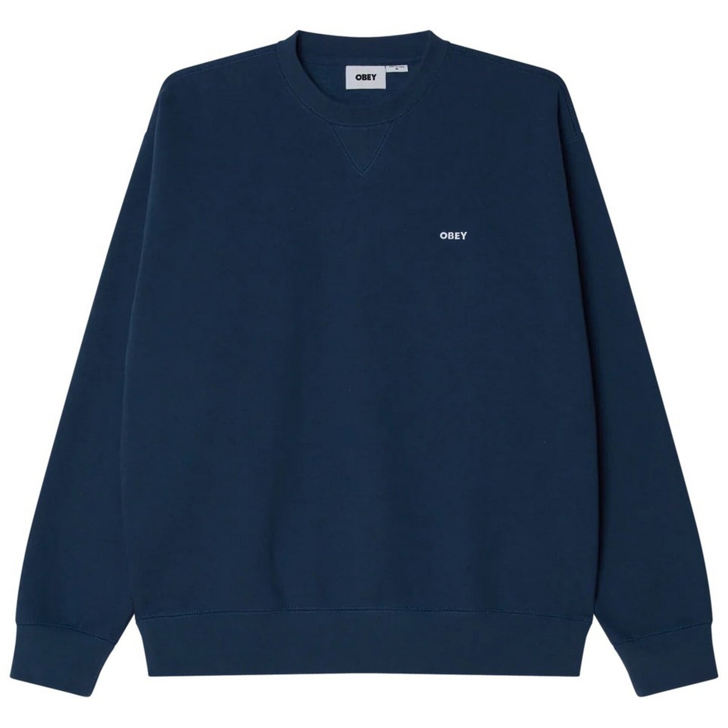 Felpe senza cappuccio Uomo Obey - Established Works Bold Crew Ii Fleece - Nero