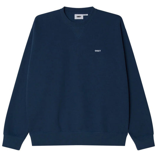 Felpe senza cappuccio Uomo Obey - Established Works Bold Crew Ii Fleece - Nero