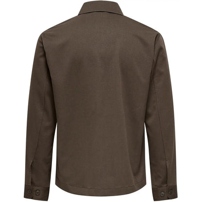 Camicie casual Uomo Only & Sons - Onsmiro Reg 0346 Overshirt Frml - Marrone