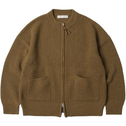 Cardigan Uomo Frizmworks - Wool Deck Zipup Cardigan - Marrone