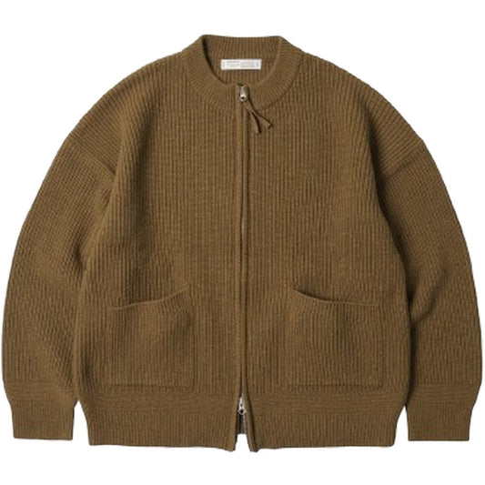 Cardigan Uomo Frizmworks - Wool Deck Zipup Cardigan - Marrone