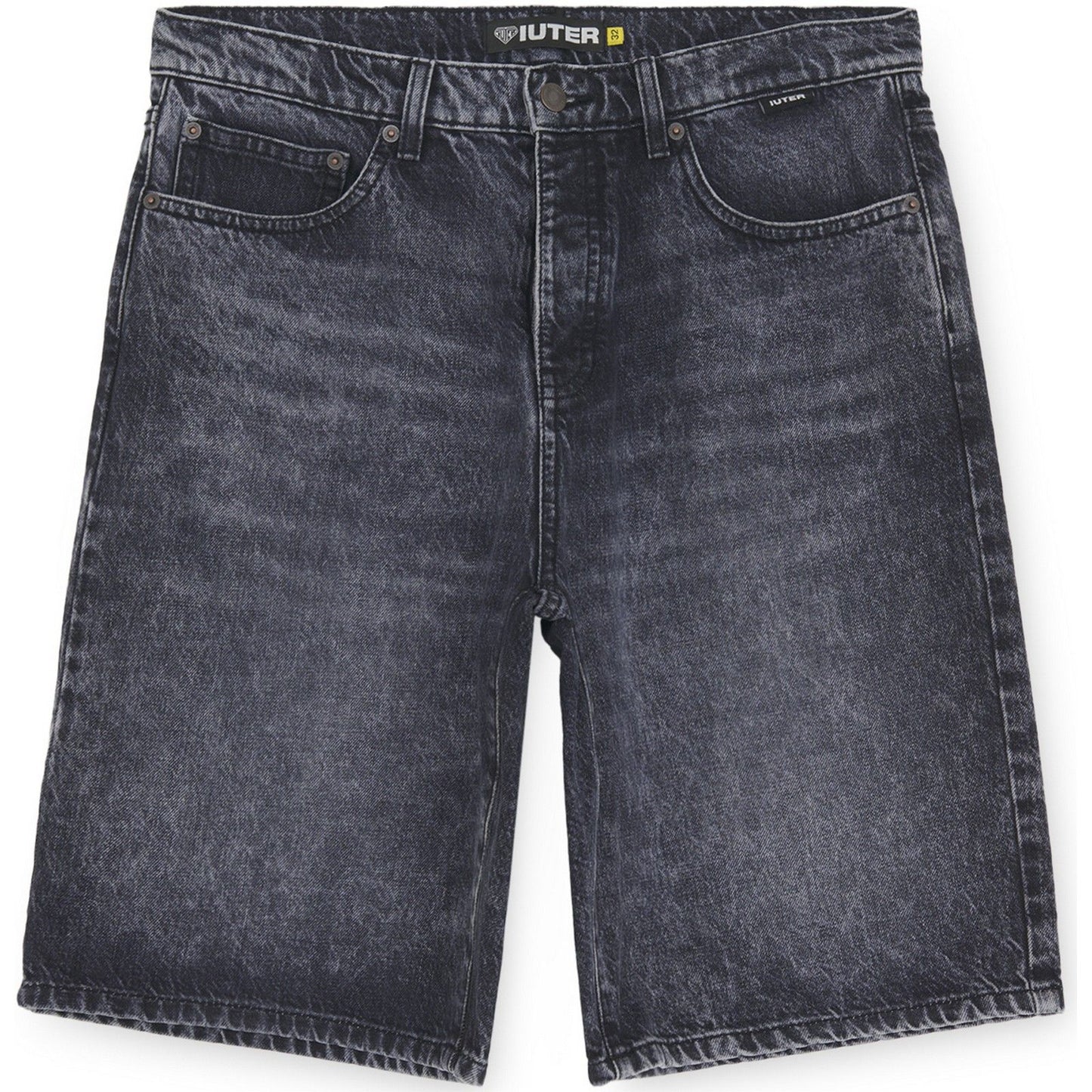 Pantaloncini Uomo Iuter - Loose Denim Shorts - Nero