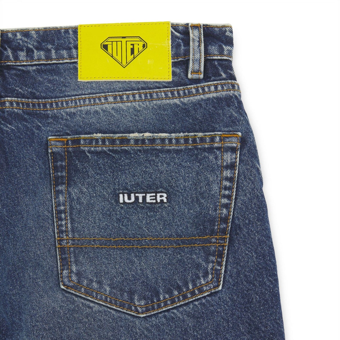 Pantaloncini Uomo Iuter - Baggy Denim Shorts - Blu