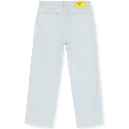 Pantaloni Uomo Iuter - Fringed Baggy Denim Pants - Blu