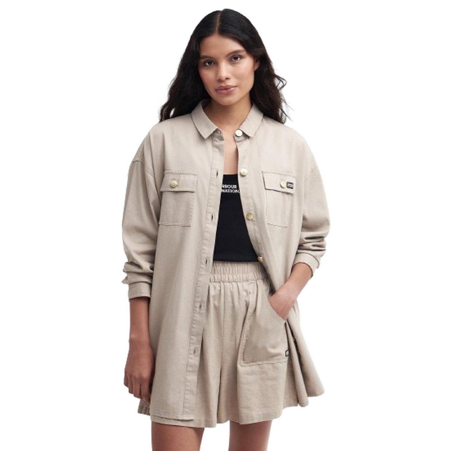 Camicie Donna Barbour International - Morgan Overshirt - Beige