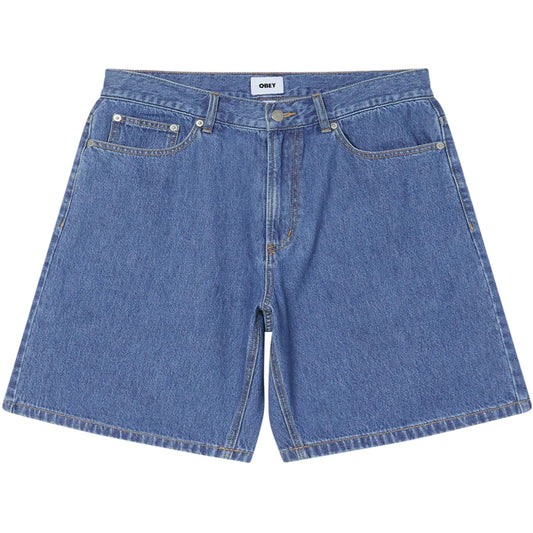 Pantaloncini Uomo Obey - Emerson Denim Short - Blu