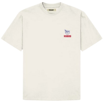 T-shirt Uomo Woodbird - WBBaine Noodle Tee - Bianco