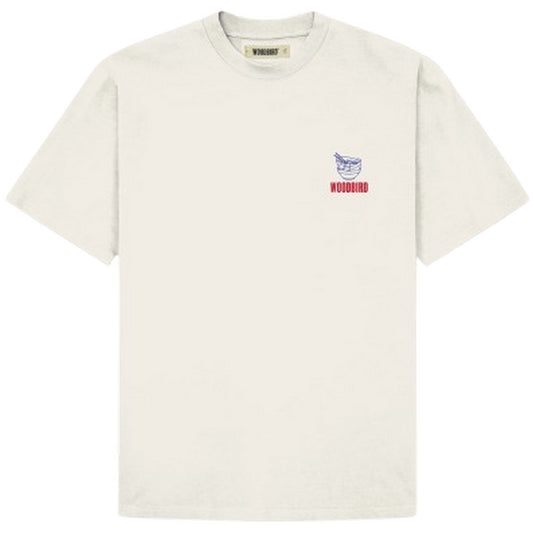 T-shirt Uomo Woodbird - WBBaine Noodle Tee - Bianco