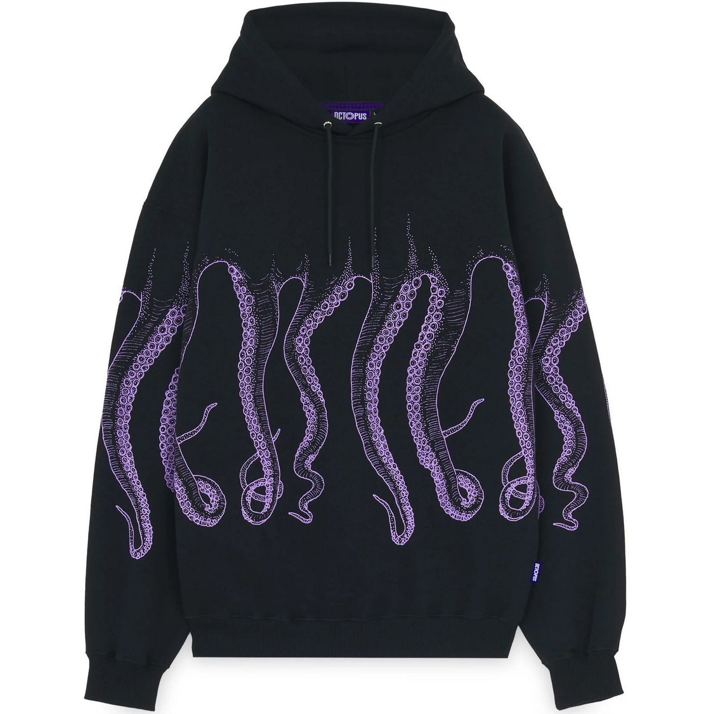 Felpe con cappuccio Uomo Octopus - Octopus Outline Hoodie - Nero