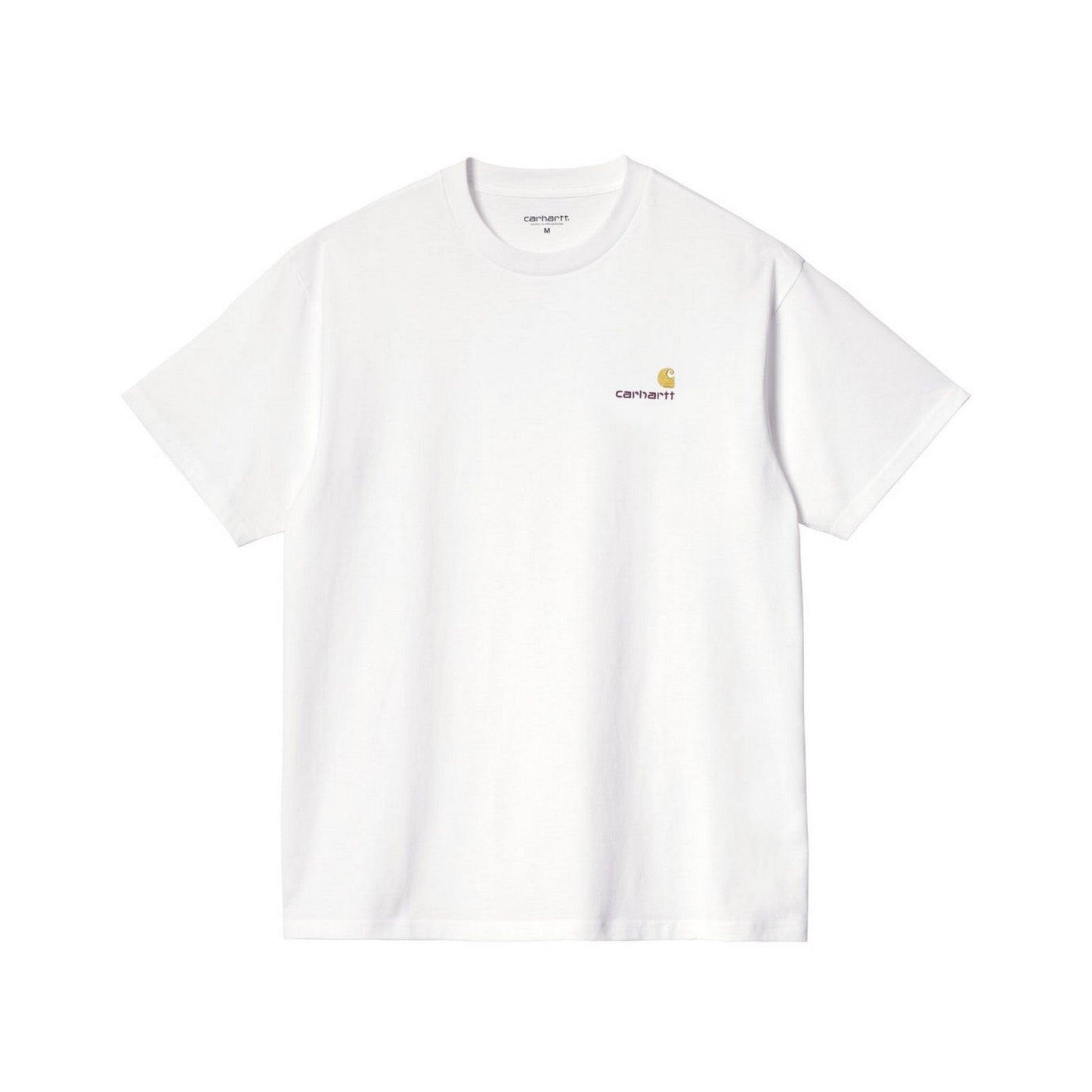 T-shirt Uomo Carhartt Wip - S/S American Script - Bianco