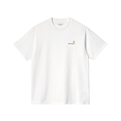 T-shirt Uomo Carhartt Wip - S/S American Script - Bianco