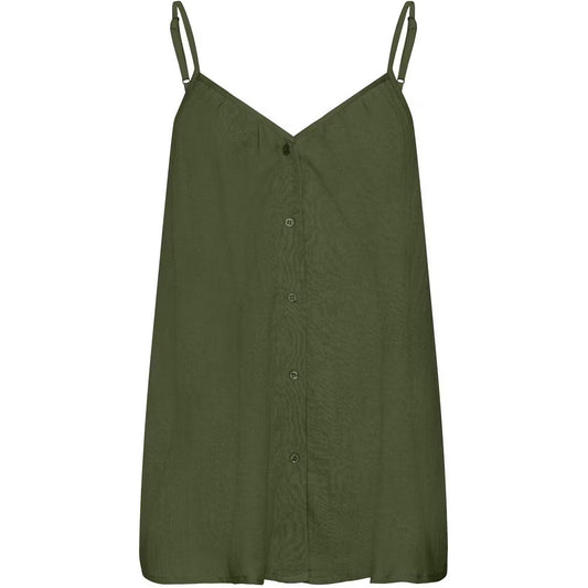 Vestiti casual Donna Ichi - Iafoxa Singlet Dr - Verde