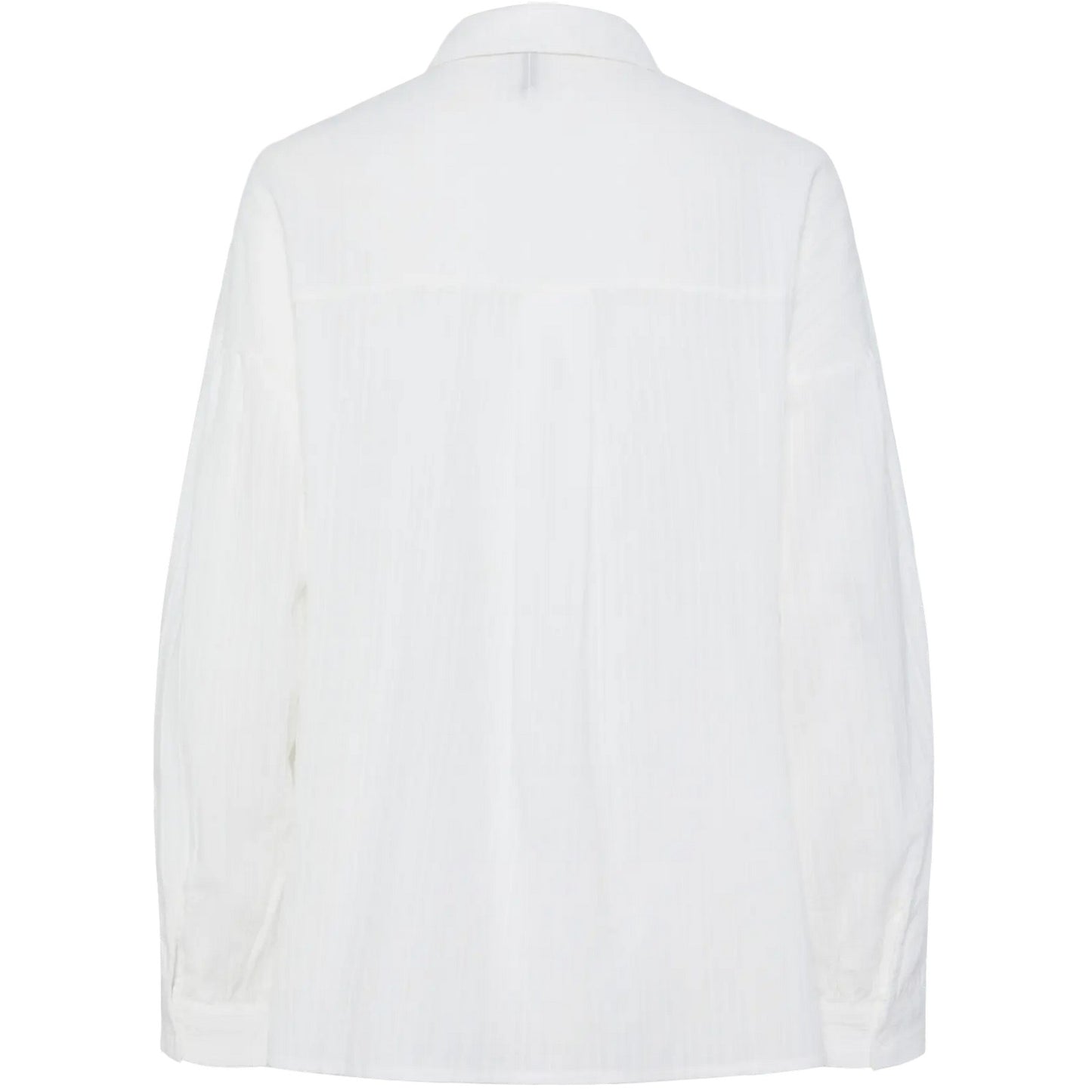 Camicie Donna Pieces - Pcmuna Ls Loose Shirt Mm Wvn - Bianco