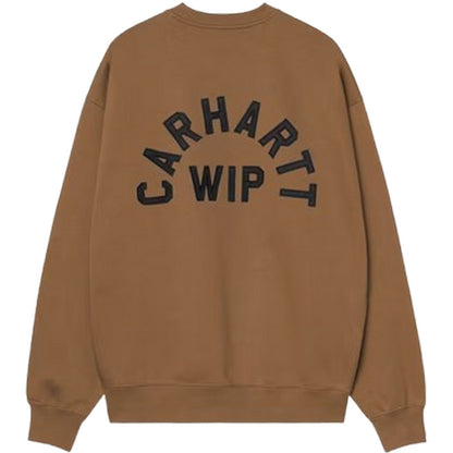 Felpe senza cappuccio Uomo Carhartt Wip - Arch Script Sweat - Marrone