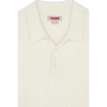 Baracuta Polo pour hommes - SS Polo Knit Cotton Garment Dyed - Ivoire