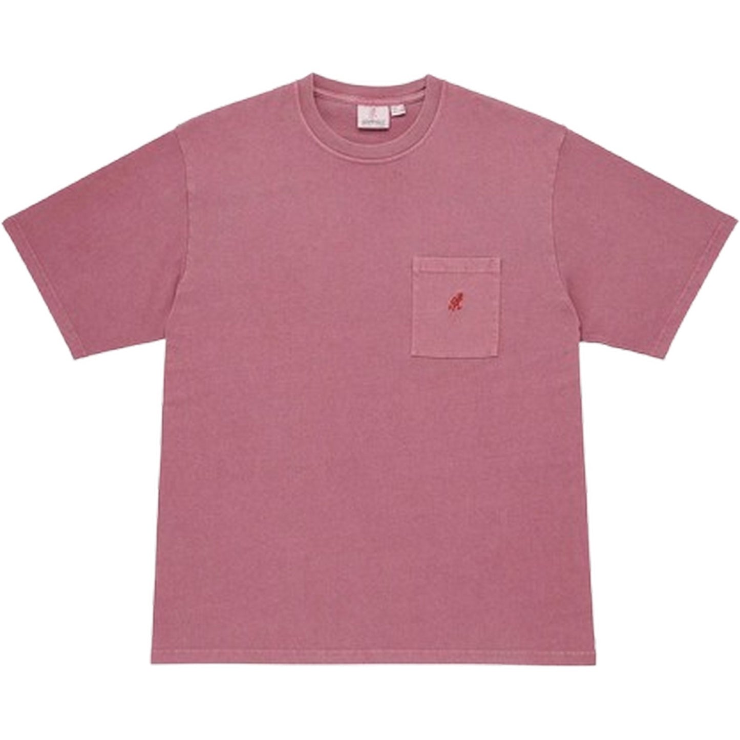 T-shirt Uomo Gramicci - One Point Tee Pigment Dyed - Fucsia