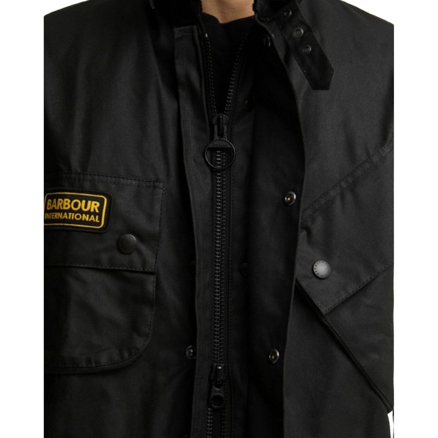 Giubbini Uomo Barbour International - International Original Wax - Nero