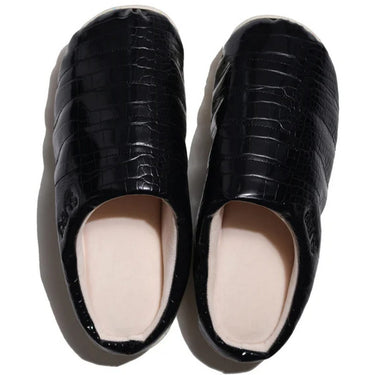 Pantoufles unisexes Subu - Sandale Subu King Crocodile - Noir