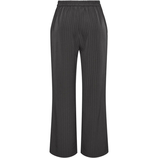 Pantaloni Donna Pieces - Pcbossy Hw Wide Striped Pants Noos - Grigio