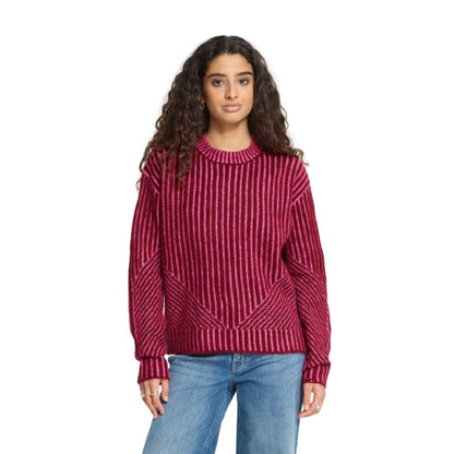 Maglioni Donna Ichi - Ihkamara Ls Stripe5 - Rosso