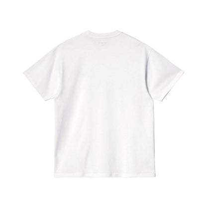 T-shirt Uomo Carhartt Wip - S/S American Script - Bianco