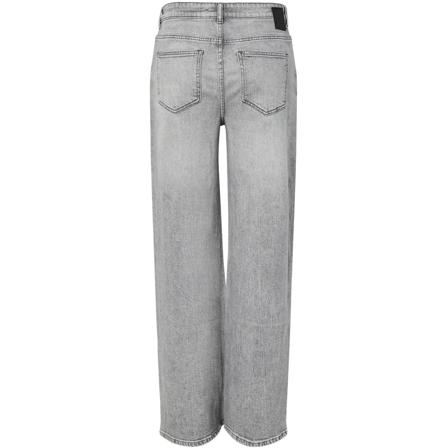 Jeans Donna Pieces - Pcsilke Mw Wide Jeans Mg Noos Bc - Grigio