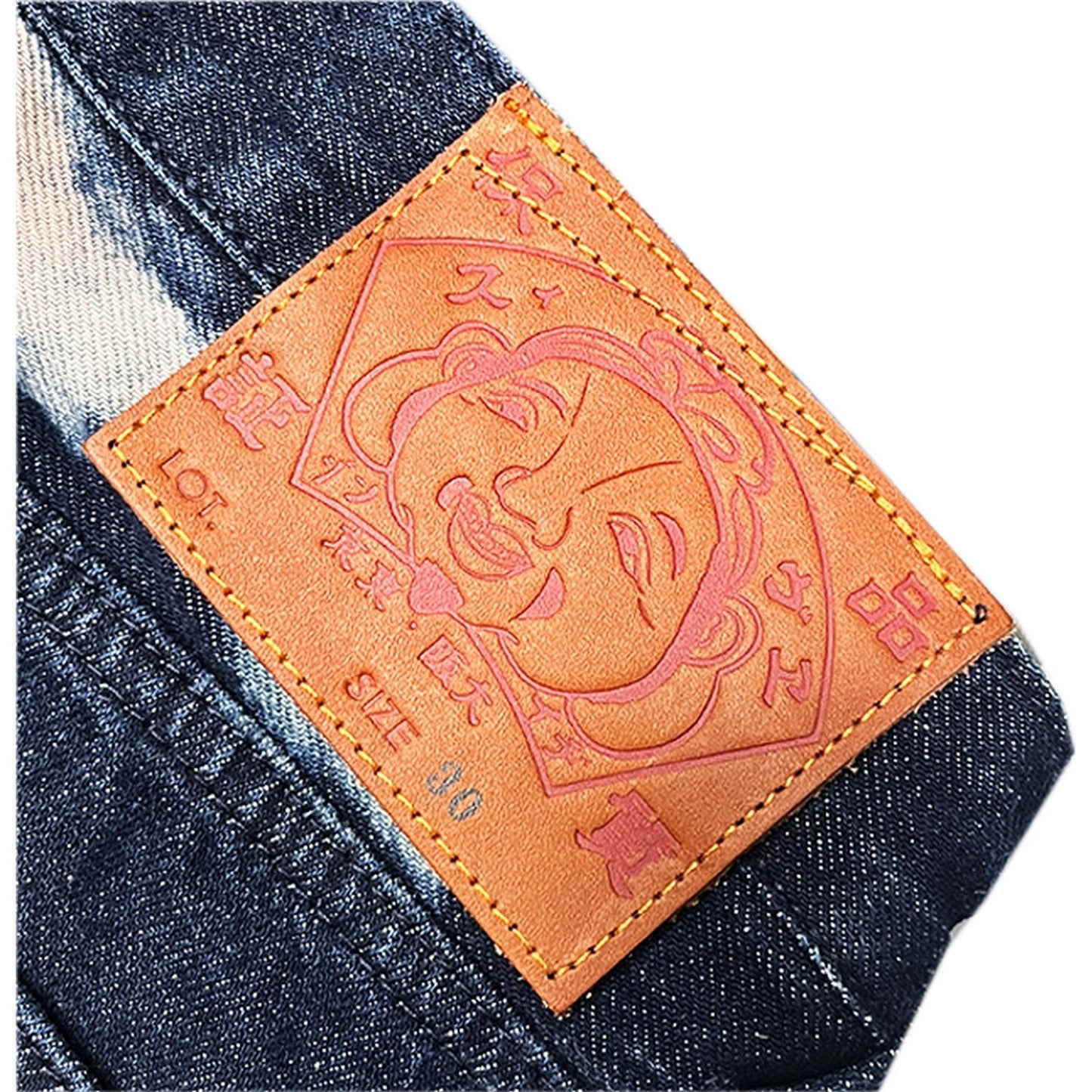 Jeans Uomo Evisu - Ht, Tie-Dye Jeans W/ Printed Seagull - Blu