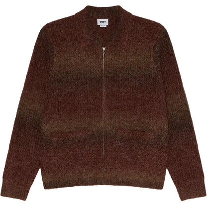Cardigan Uomo Obey - Obey Anton Gradient Cardigan - Marrone