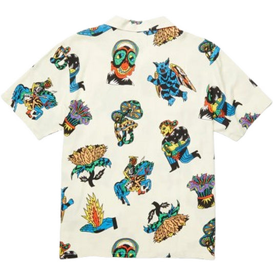 Camicie casual Uomo Volcom - Fa Bob Mollema Ss - Bianco