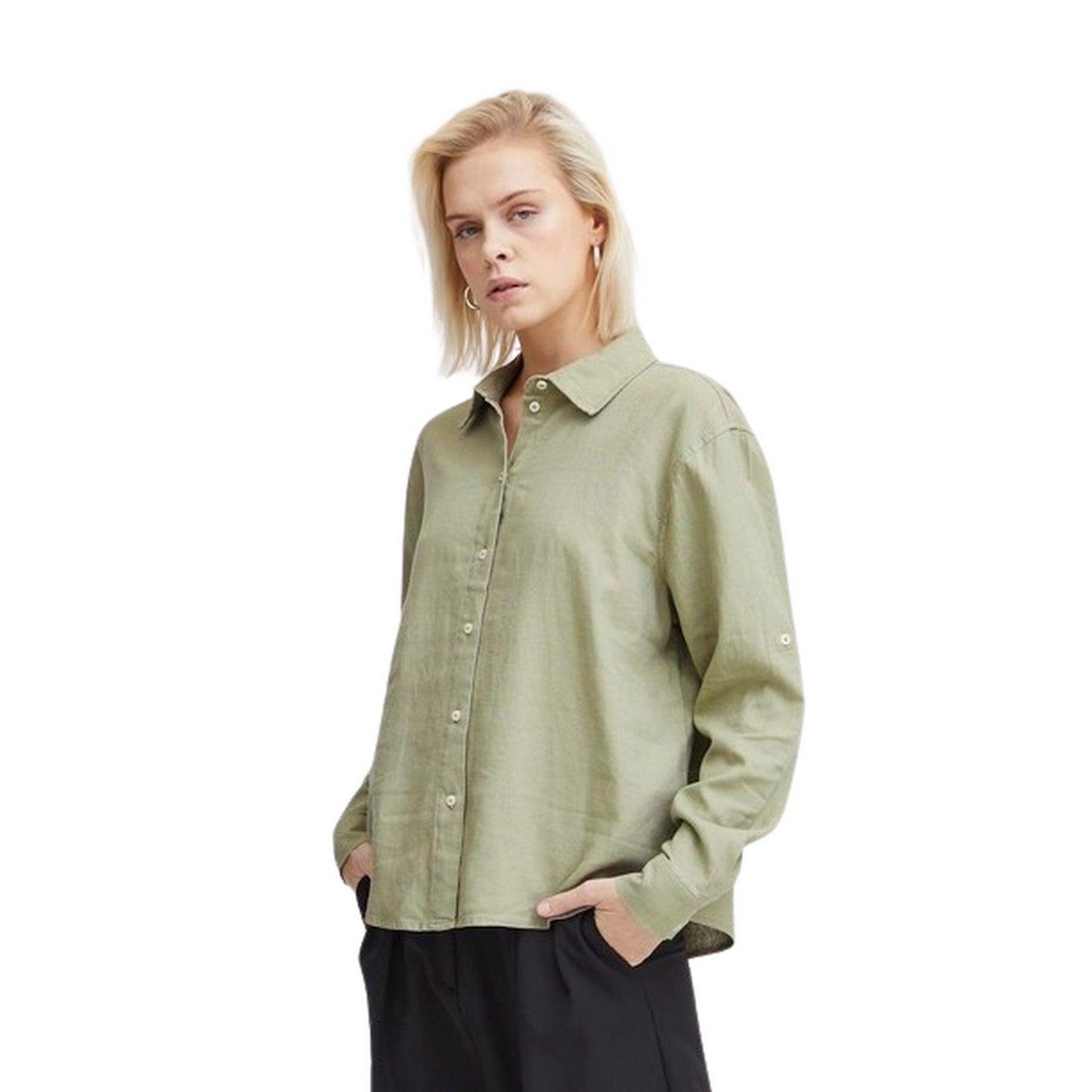 Bluse e camicie Donna Ichi - Ihlino Sh2 - Verde