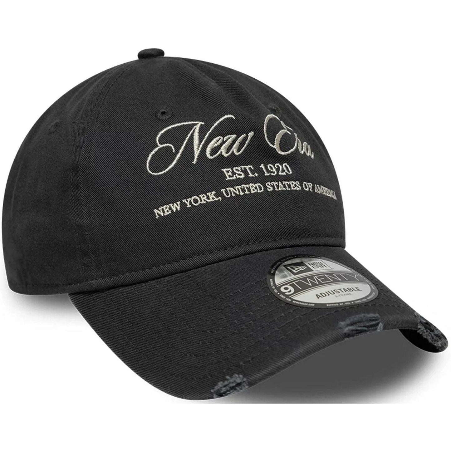 Cappellini da baseball Unisex New Era - Wash Distress 9Twenty Af - Nero