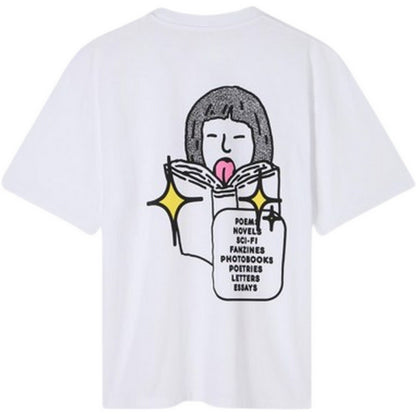 T-shirt Uomo Edwin - Love In The Books Ts - Bianco