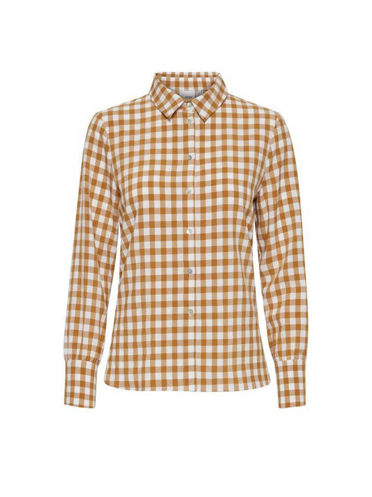 Camicie Donna Ichi - Ihelizabella Sh - Marrone