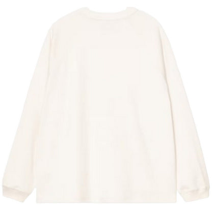 Maglie a manica lunga Uomo Carhartt Wip - L/S Signature Rib T-Shirt - Bianco