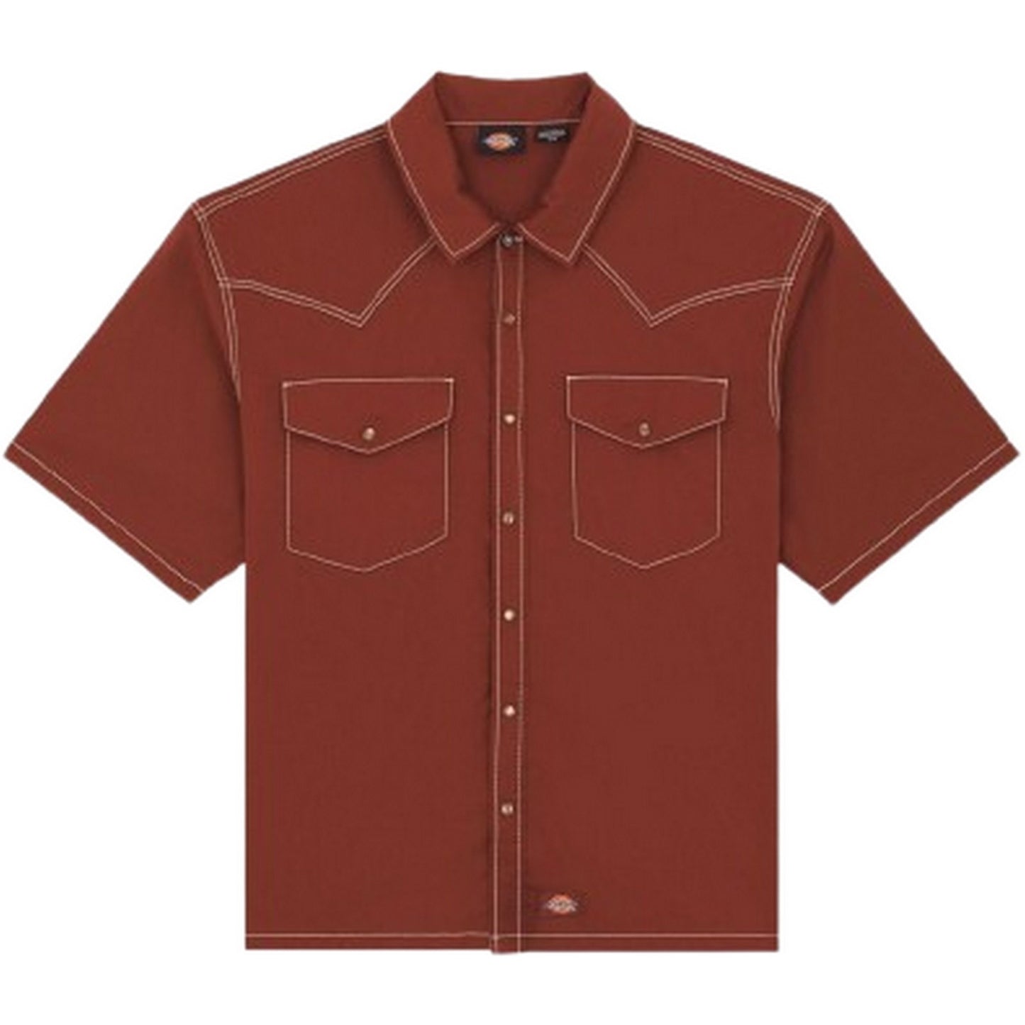 Camicie casual Uomo Dickies - River Ranch Work Shirt Ss - Marrone