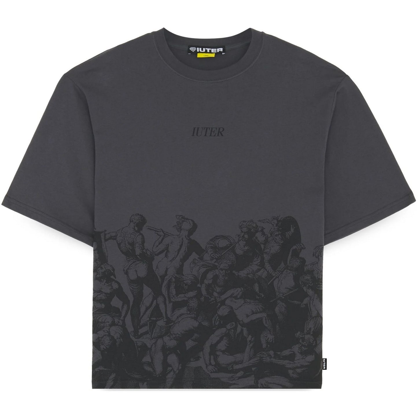 T-shirt Uomo Iuter - Battle Reverse Stitch Tee - Grigio