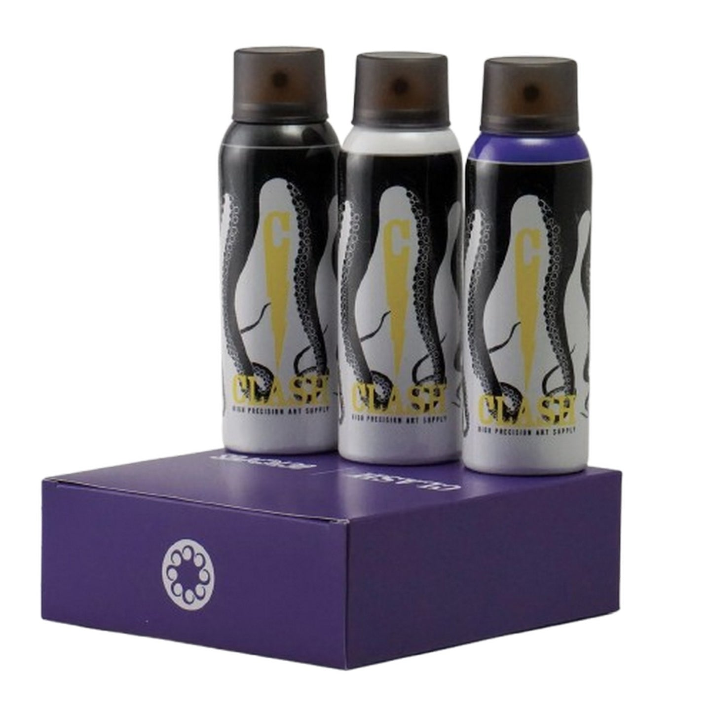Calze Uomo Octopus - Clash Octopus 3 Pack Cans 125ml Black/Purple/White - Multicolore