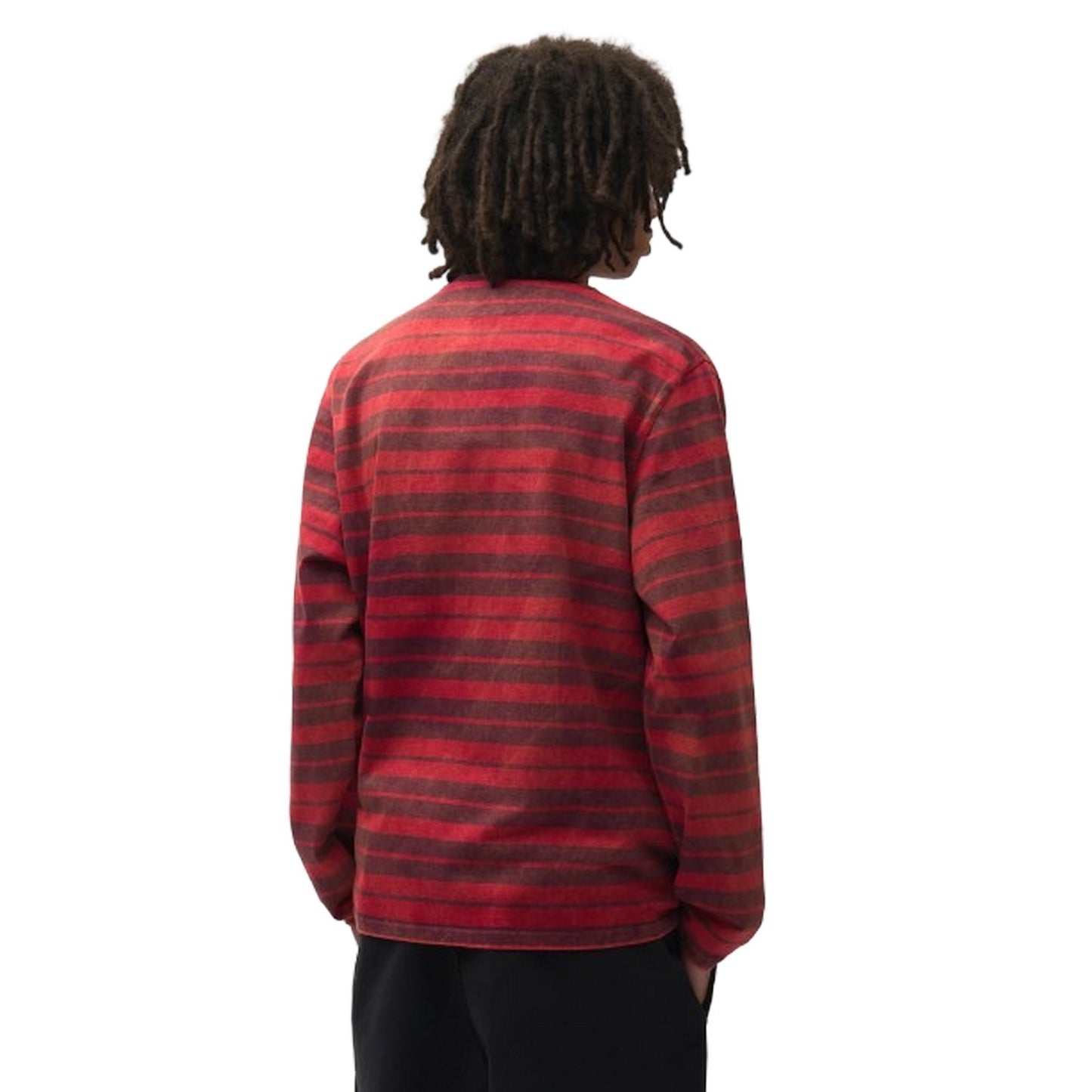 Maglie a manica lunga Uomo Arte Antwerp - Sunfade Striped Longsleeve - Rosso